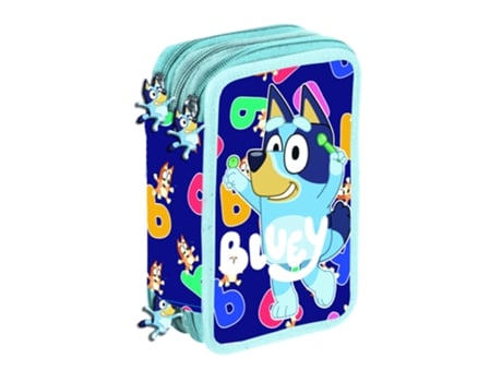 Estojo Triplo Bluey Miniplay Manenti