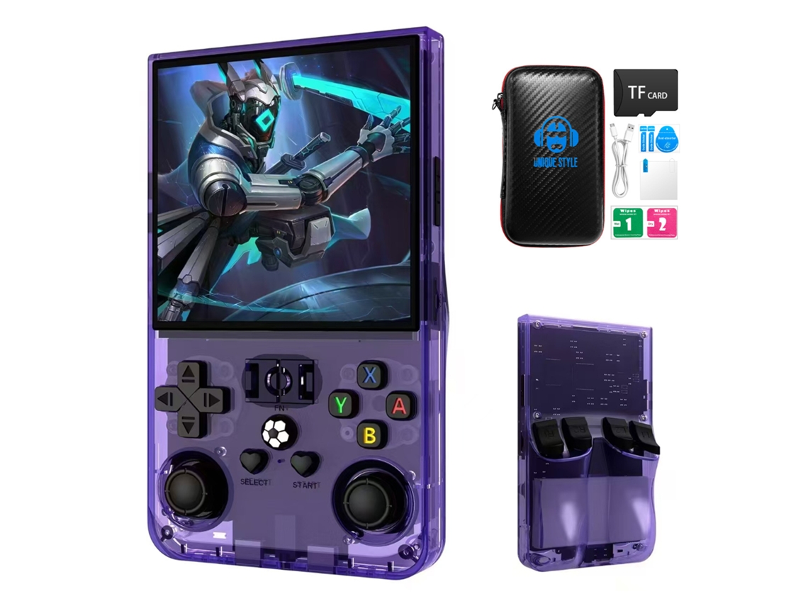 Consola Portátil R36max Sistema Linux Tela Hd 4" 128gb Azul Glacial