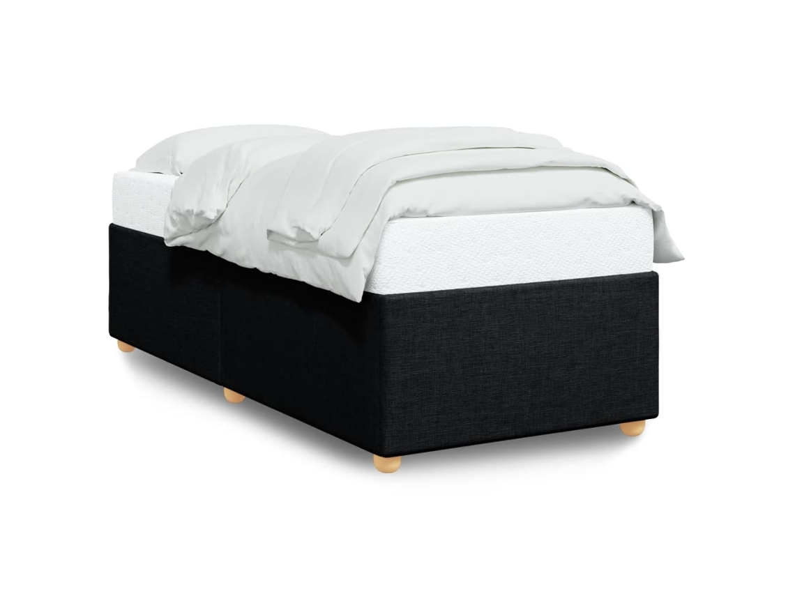 Bed Frame, Bed Frames Vidaxl Preto Tecido (90 X 190 Cm)