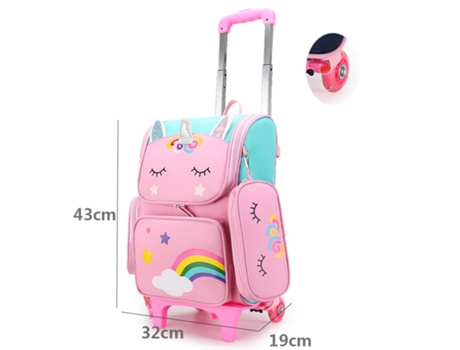 Mochila Escolar Unicórnio Dois Design de Animação Mochila