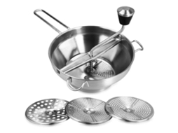 Espremedor de Alho e Gengibre AQUAFORGE, em aço inox, multifuncional