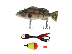 Isca Electrica Robótica com Led para Pesca em Água Doce e Salgada