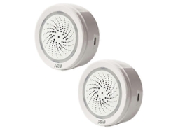 2 Unidades Tuya Sirene Sem Fio Wifi Alarme Com Sensor Sonoro E Luminoso Sirene Inteligente Para Casa Compatível Com Alexa
