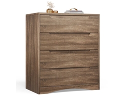 Cômoda 4 Gavetas - Bealife - Cômoda De Quarto - Marrom - 71 X 41 X 82 Cm