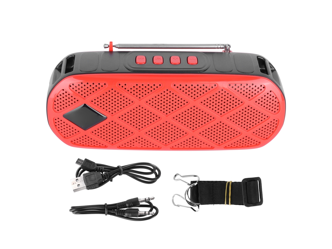 Coluna De Som Bluetooth Com Lanterna E Rádio Fm