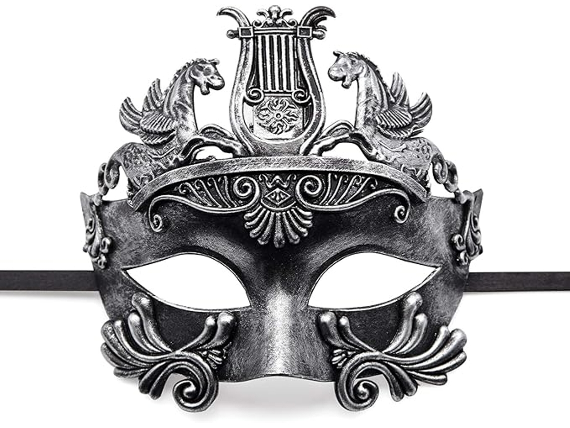 Máscara De Baile De Máscaras Para Homens - Máscara Veneziana Mitológica Grega Romana Para Halloween, Cosplay, Carnaval