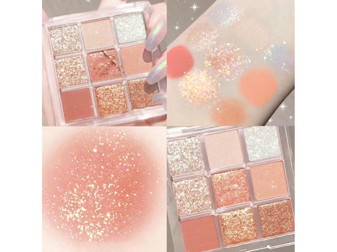 Paleta De Sombras Mate 9 Colores - Impermeable Y Duradero