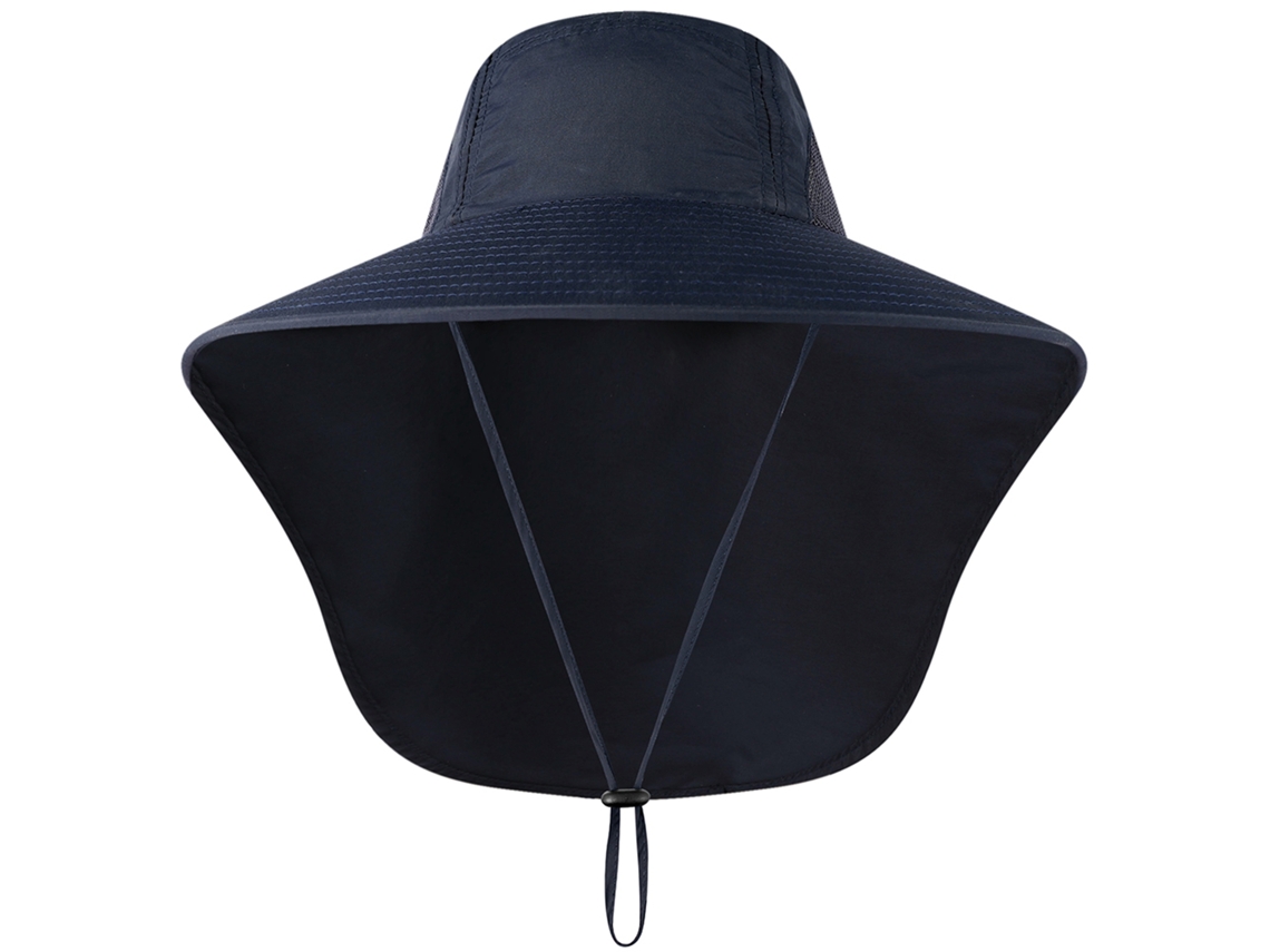 Chapéu de Pesca Aba Larga com Flap de Pescoço para Viagem Camping