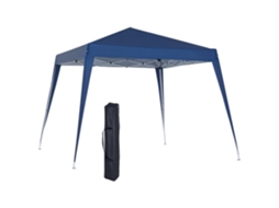 Gazebo Dobrável com Altura Ajustável, Anti UV e Impermeável 3x3m Azul S/MARCA