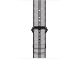 Bracelete APPLE 42mm Black Stripe Woven Nylon