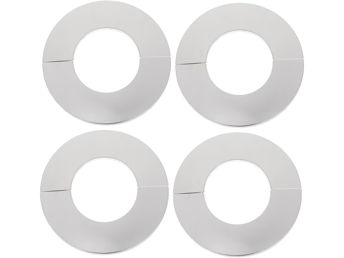 Conjunto De 4 Peças De Capas Decorativas De Aço Para Tubos