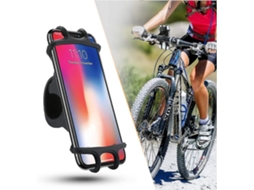 Suporte Universal Para Celular De Bicicleta De 4,0 A 6,0 Polegadas, Com Clipe Para Guidão, Tripé E Suporte Para Gps Aquaforge (1 Unidade Preto)