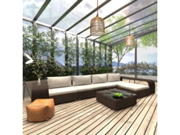 Garden Sofa, Garden Sofas Vidaxl Marrom Rattan / Vime (n/a)