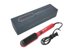 2026 afeitadora de Pelo com Íons Negativos Anión Escova Chapinha e Ondulador de Cabelo Ferramenta Vermelha Plug Us 110v