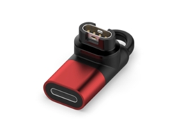 Conversor Para Garmin Forerunner 970 Conector Apple Vermelho