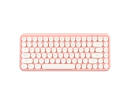 Aetheria teclado Bluetooth Sem Fio 84 Teclas com Keycaps Redondos Retro para Ios Windows Android