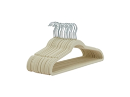 Cabide Fino E Antiderrapante Para Camisas/ternos/ternos, Cor Marfim Slowmoose