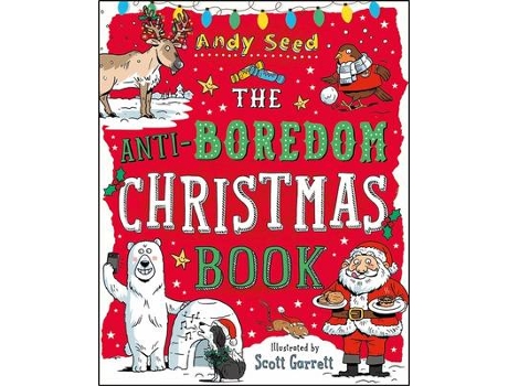 Livro the anti-boredom christmas book de andy (author) seed (inglês)