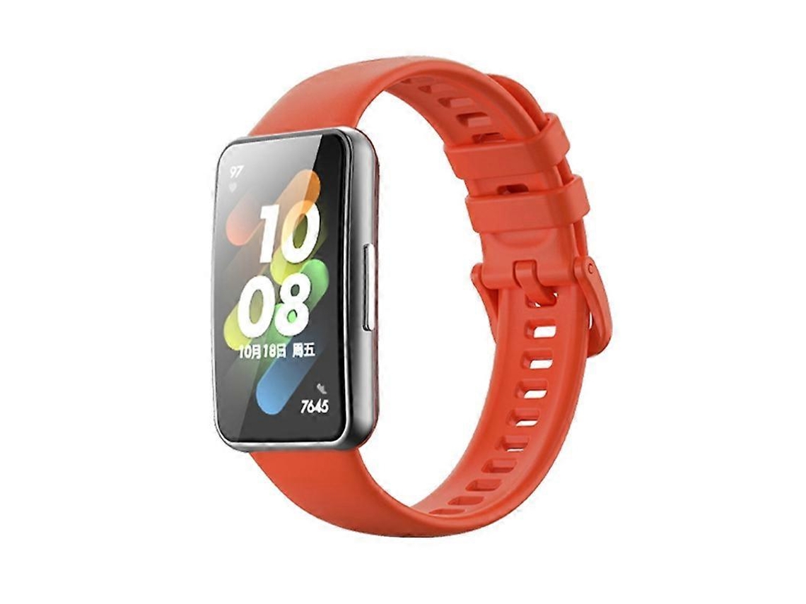 Pulseira De Silicone De Cor Pura Para Huawei Band 7 / Honor Band 7