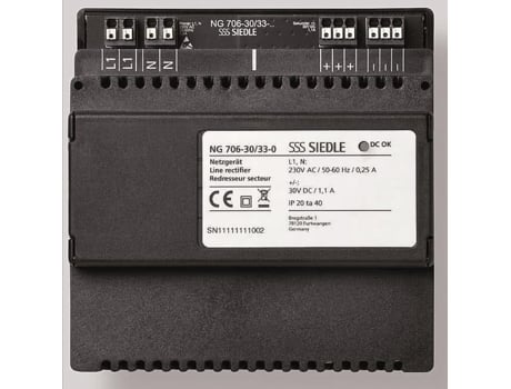 Ng 706 30/33 0 Netzgerät Schwarz Siedle (210010267 00)