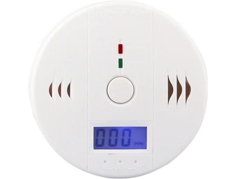 Oemg monóxido de carbono co detector portátil sensor de monitoramento de gás envenenamento alarme aviso testador branco OEMG