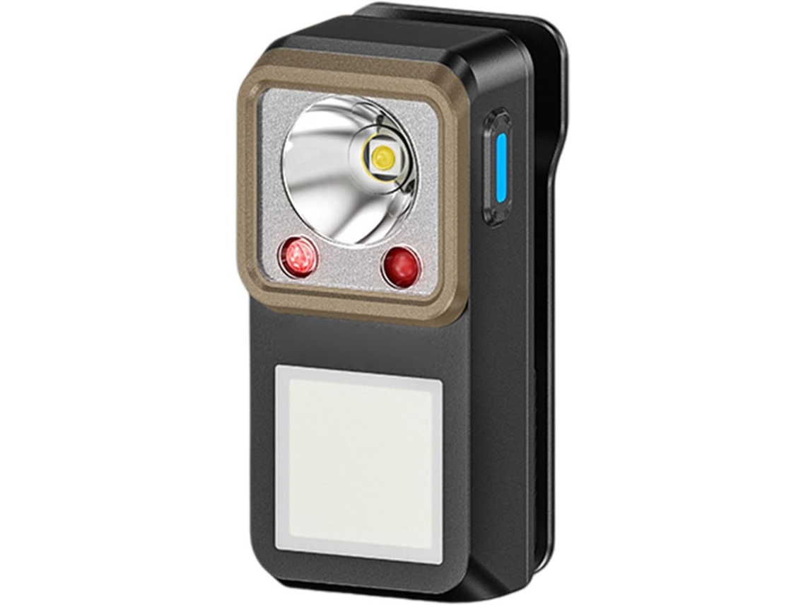 Lanterna Led Recarregável Compacta Com Clipe, 400mah, Sem Fio, Ideal Para Emergências, Camping, Caminhadas E Uso Diário