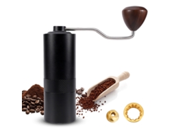 Moedor de café manual, mola cônica, 6 núcleos, ajuste digital, portátil, para espresso e café drip