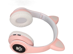 Fones De Ouvido Cryfokt Com Orelhas Gato Brilhantes, Sem Fio, Dobráveis E Fofos Para Crianças, Com Design Elegante