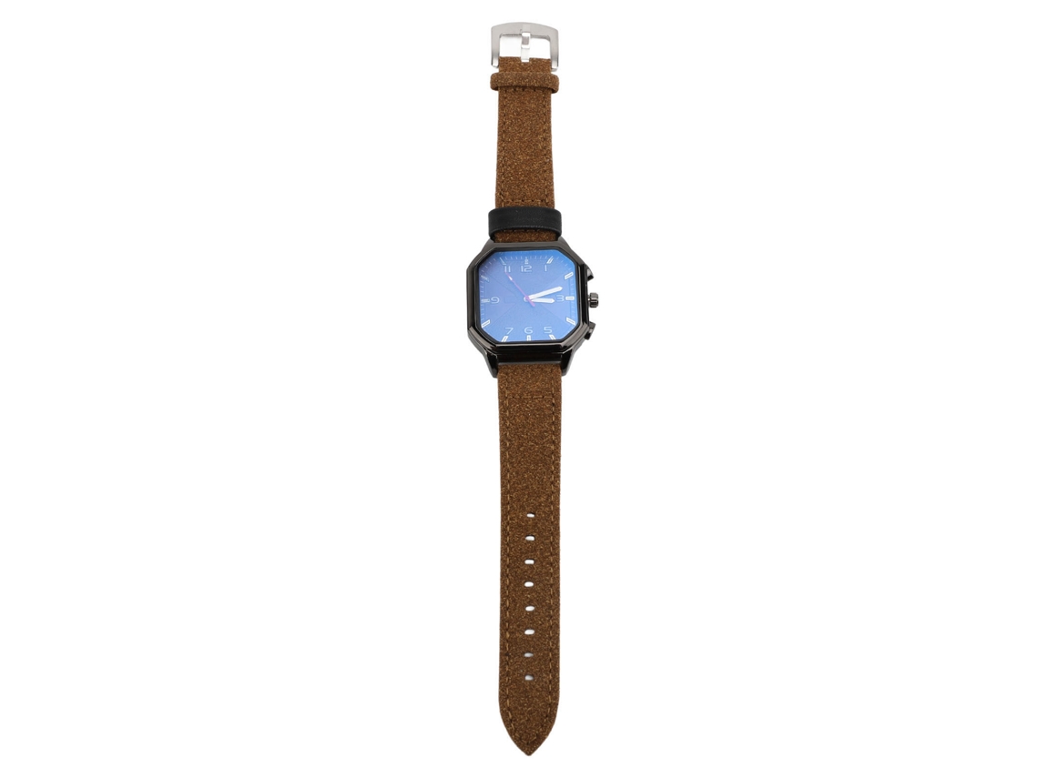 Relógio de Pulso Masculino Retro de Quartzo com Pulseira de Couro