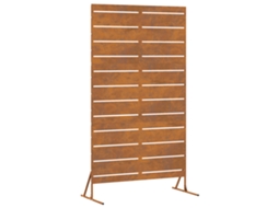 Conjunto 1 Protetor De Privacidade Vidaxl Enferrujado Aço (100 X 50 X 180 Cm)