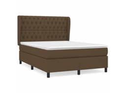 Box Spring Bed, Box Spring Beds Vidaxl Marrom Tecido (140 X 190 Cm)