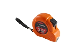 Flexometro abs 3 x16 m con click y freno  en blister