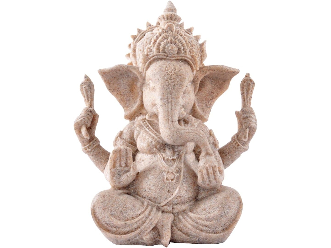 Estátua De Buda Ganesha, Estátua Tradicional Indiana, Feita À Mão, Decoração De Casa, Escultura De Arenito, Estátua Feita À Mão Zeuxo