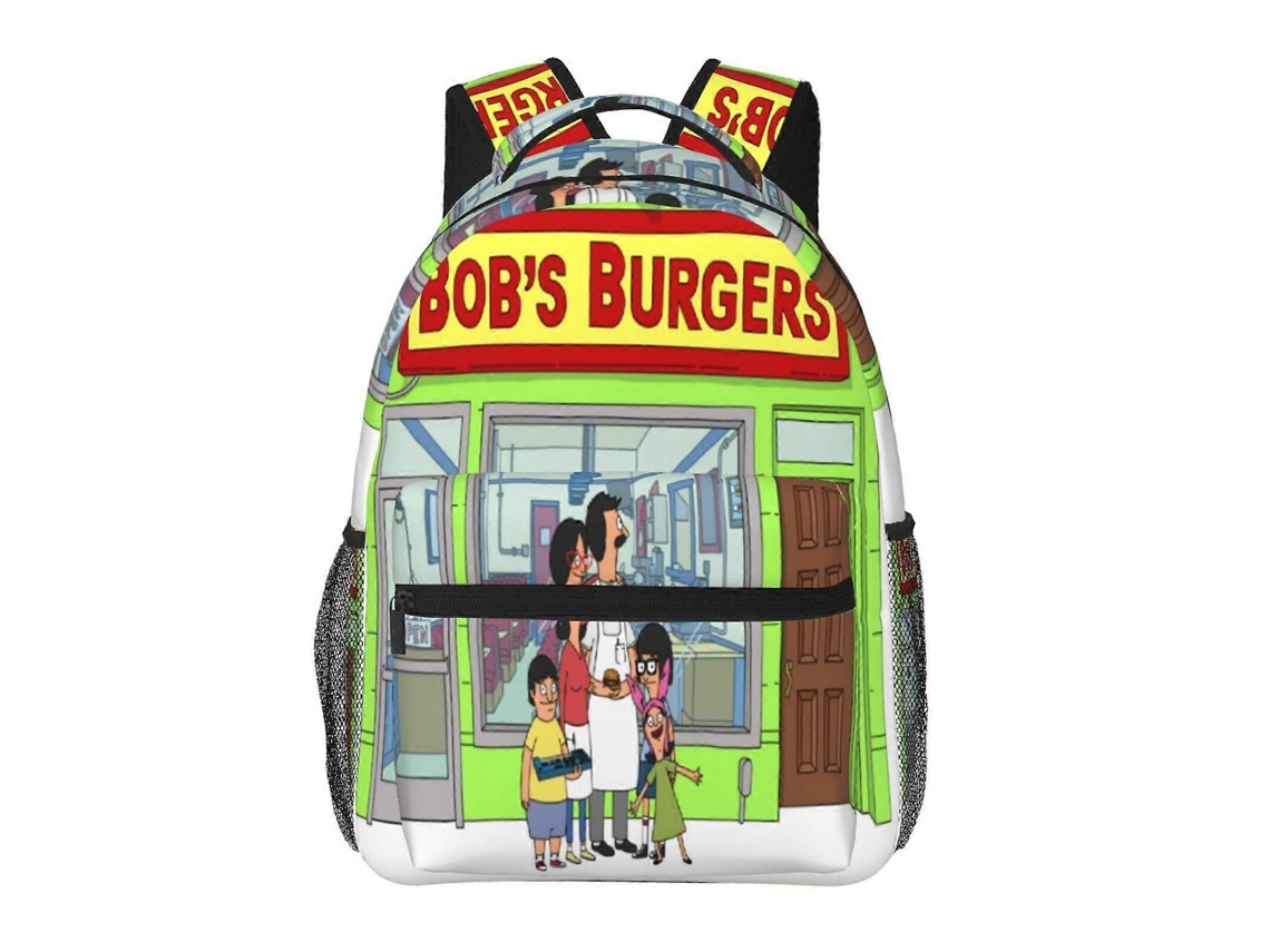 Mochila Bob's Burgers I60 Para Estudantes, Resistente E Leve, Impermeável E Com Alça De Ombro Respirável.