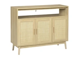 Aparador de Sala Cannage com 3 Portas Vime 120x40x97cm S/MARCA
