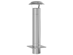 Maison Exclusive - Extensão De Chaminé Prateado 25 X 25 X 82 Cm Aço Inoxidável