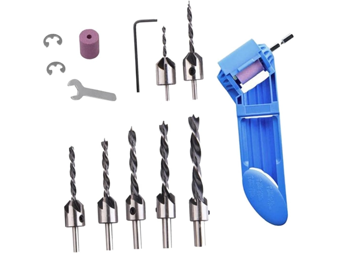 Ferramenta Elétrica De Afiar Brocas Para Reparos, Portátil E Fácil De Usar.