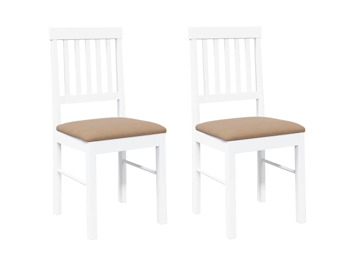 Dining Chair, Dining Chairs Vidaxl Branco Borracha (n/a)