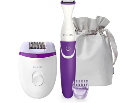 Depiladora Elétrica  Essential BRP505/00 15V Branco Roxo