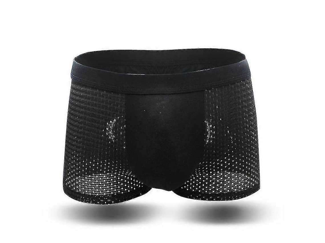 2026 3 Calcinhas Boxer Masculino Fibra de Bambu Respirável Design U Côncavo