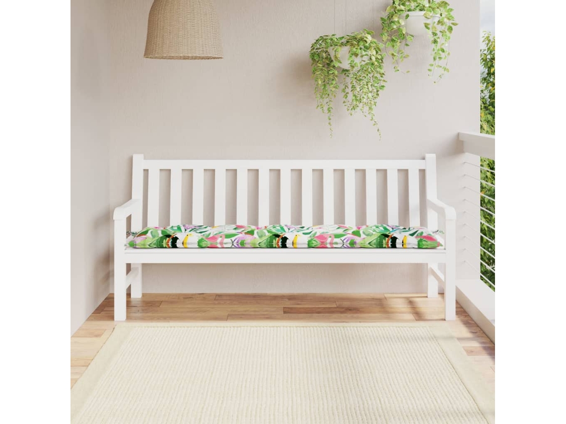 Vidaxl Almofadão P/ Banco Jardim 180x50x7 Cm Tecido Oxford Multicolor