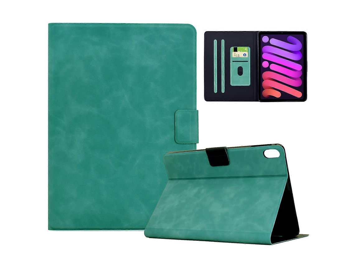 Capa Hengrongshen para iPad Mini (2021), capa tipo carteira de couro sintético com compartimentos para cartões, azul-bebê (2024)