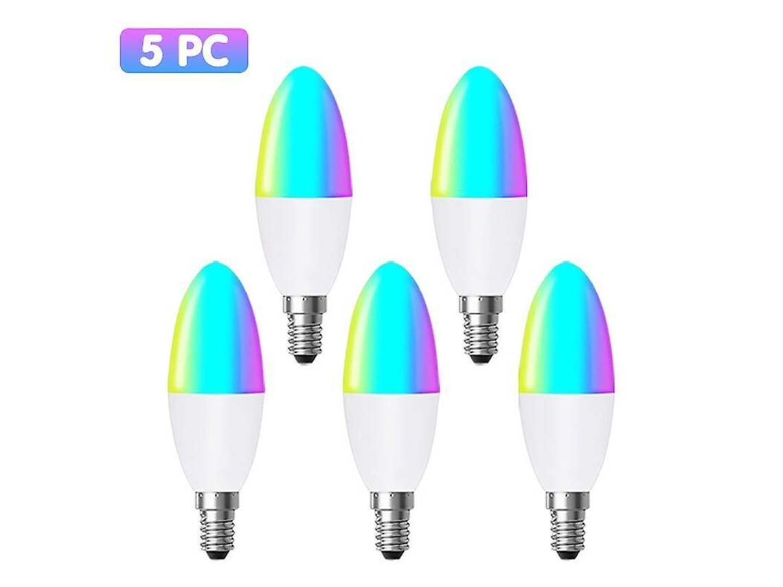 Lâmpada Inteligente Led E14 Zigbee Tuya Rgbcw Ajustável Compatível com Alexa/google Home
