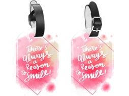 Conjunto De 2 Etiquetas Malas Viagem Masculinas Letras Motivacionais Desenhadas À Mão Material Pu Bagagem