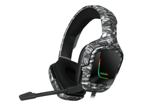 Auscultadores Bluetooth TRUMSEN  K20 Over Ear Microfone Prata