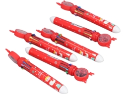 Conjunto De 6 Canetas Esferográficas Derefine Com Tema Natalino, 10