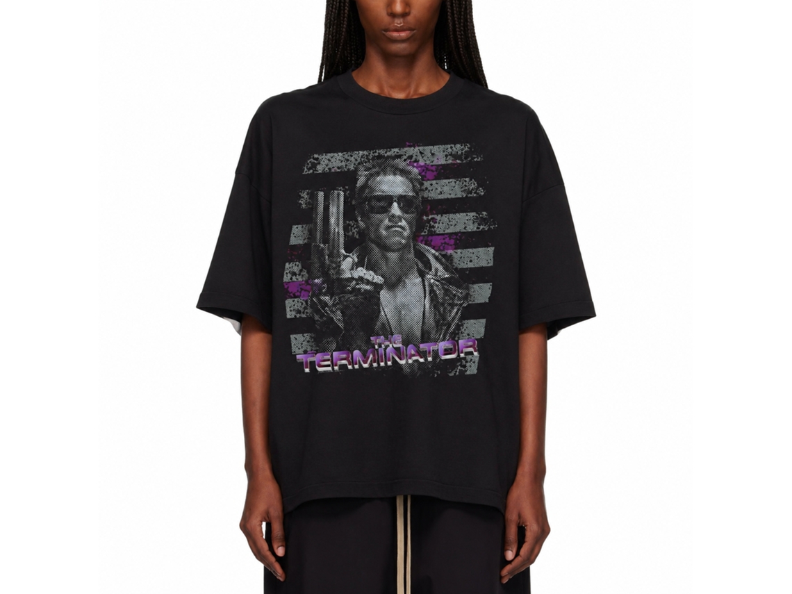 Rockinstone Terminator Purple Black Adult T-shirt Size:m