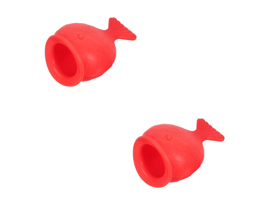 2 Pacotes De Silicone Em Formato De Peixe, Aumento Labial (vermelho)