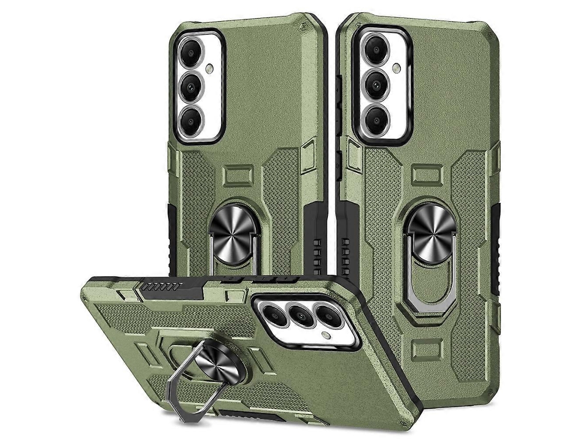 Capa De Celular Híbrida Com Suporte De Anel E Armadura