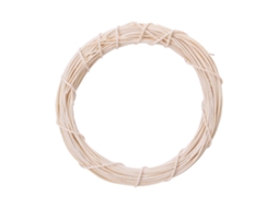 Laxiscreed Guirlanda De Natal Artesanal De Vime Para Porta, 20cm, Off-white - Decoração Festiva